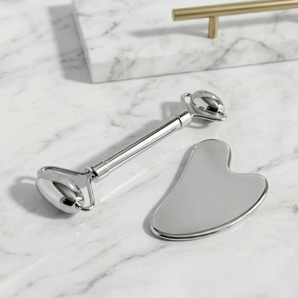 Stainless Steel Facial Roller & Sculpting Tool