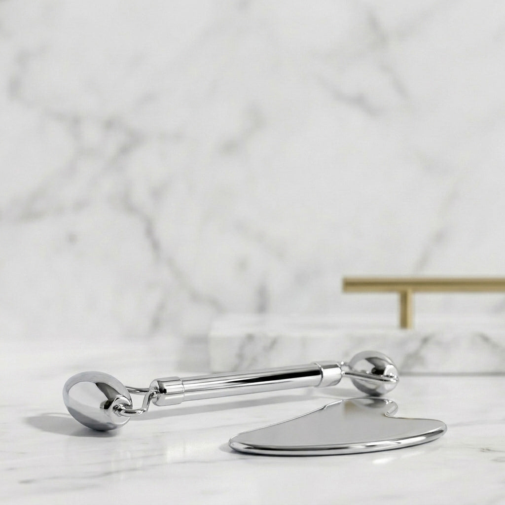 Stainless Steel Facial Roller & Sculpting Tool